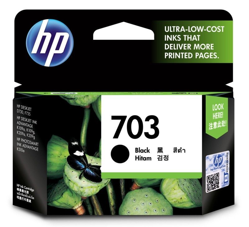 HP 703 Black Original Ink Advantage Cartridge - Shop HP.com Malaysia