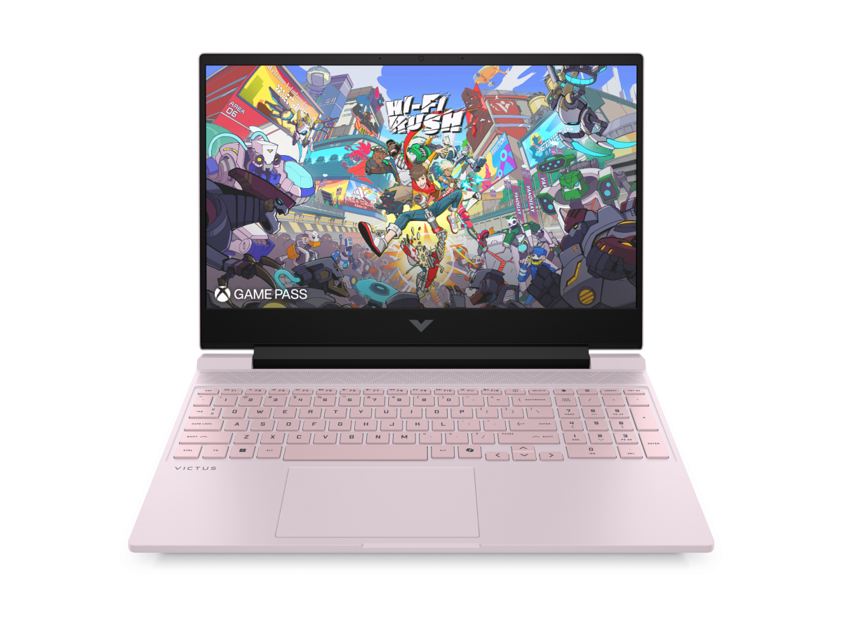 HP Victus 15.6 inch Gaming Laptop 15-fa2446TX, Pink - 15.6