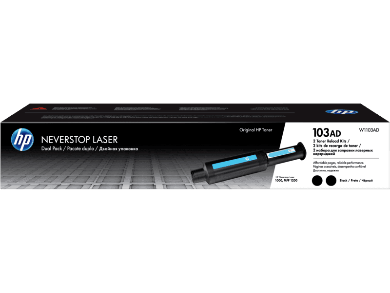 HP 103AD Dual Pack Black Original Neverstop Laser Toner Reload Kit - Shop  HP.com Malaysia
