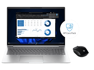 HP ProBook 460 16 inch G11 Business Laptop, Silver + HP 3y Premium+ Onsite w/Telemetry Notebook + HP Wireless Mouse 200 - 16-inch - Pike silver (A73YKPT-BN1)