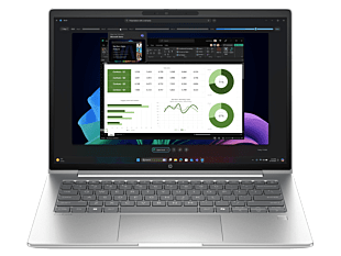 HP ProBook 4 G1i 14 inch Notebook AI PC, Silver - 14-inch - Pike silver aluminum (BV5X8PT)