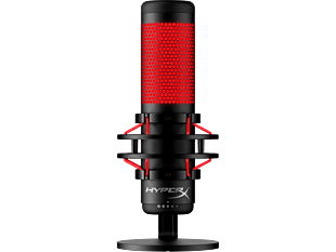 HyperX QuadCast - USB Microphone (Black-Red) - Red Lighting (4P5P6AA)