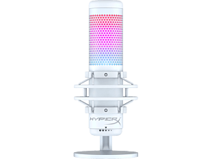 HyperX QuadCast S - USB Microphone (White-Grey) - RGB Lighting (519P0AA)