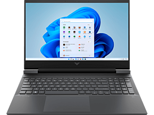Victus by HP Laptop 16-d1170TX - 16.1-inch - Mica silver, dark chrome logo (72C66PA) - Center facing
