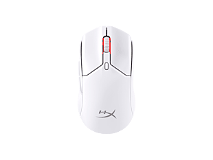 HyperX Pulsefire Haste 2 Mini - Wireless Gaming Mouse (White) (7D389AA) - Center facing