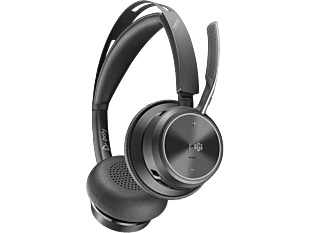 Poly Voyager Focus 2 Microsoft Teams Certified USB-C-C Headset +USB-C/A Adapter (9T9J4AA) - Left facing