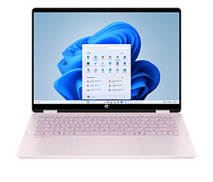 HP OmniBook 5 Flip 14-fp0024TU - 14" - Powder pink, chrome logo (BN2S3PA) - Center facing