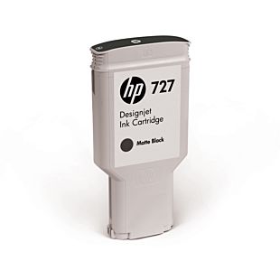 HP 727B 300-ml Matte Black DesignJet Ink Cartridge (3WX19A) - Right facing