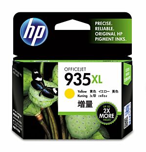 HP 935XL High Yield Yellow Original Ink Cartridge (C2P26AA) - Center facing