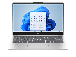 HP Laptop 14 inch 14-em0090AU, White - 14-inch - Diamond white cover, natural silver base and keyboard frame (C58RLPA) - Center facing