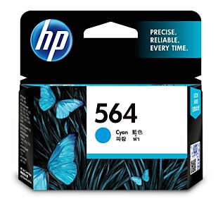HP 564 Cyan Original Ink Cartridge (CB318WA) - Center facing