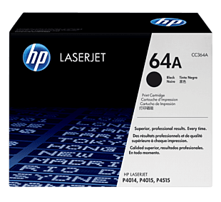 HP 64A Black Original LaserJet Toner Cartridge (CC364A) - Center facing