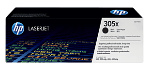 HP 305X High Yield Black Original LaserJet Toner Cartridge (CE410X) - Center facing
