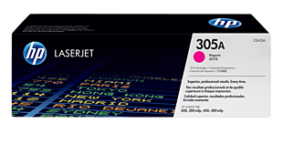 HP 305A Magenta Original LaserJet Toner Cartridge (CE413A) - Center facing