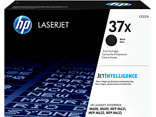 HP 37X High Yield Black Original LaserJet Toner Cartridge (CF237X) - Center facing