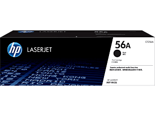 HP 56A Black Original LaserJet Toner Cartridge (CF256A) - Center facing