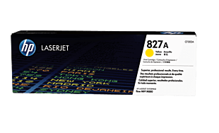 HP 827A Yellow Original LaserJet Toner Cartridge (CF302A) - Center facing