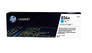 HP 826A Cyan Original LaserJet Toner Cartridge (CF311A) - Center facing