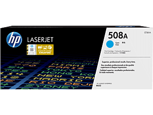 HP 508A Cyan Original LaserJet Toner Cartridge (CF361A) - Center facing