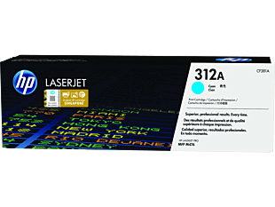 HP 312A Cyan Original LaserJet Toner Cartridge (CF381A) - Center facing