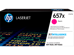 HP 657X High Yield Magenta Original LaserJet Toner Cartridge (CF473X) - Center facing