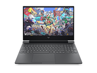 Victus Gaming Laptop 15-fa2609TX - 15.6" - Mica silver, black chrome logo (D86ZXPA) - Center facing
