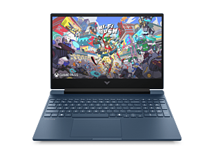 HP Victus Gaming Laptop 15-fa2608TX, Blue - 15.6" - Performance blue, chrome logo (D86ZYPA)