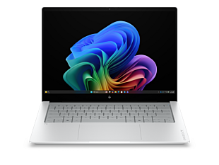 HP OmniBook X Laptop Next Gen AI 14-ka0072TU - 14" - Glacier silver aluminum (DP7X4PA) - Center facing