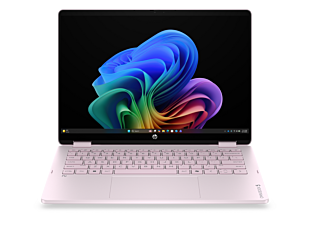 HP OmniBook 5 Flip 2-in-1 Laptop Next Gen AI 14-km0051TU - 14" - Powder pink (E0GD0PA) - Center facing