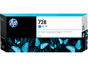 HP 728 300-ml Cyan DesignJet Ink Cartridge (F9K17A)