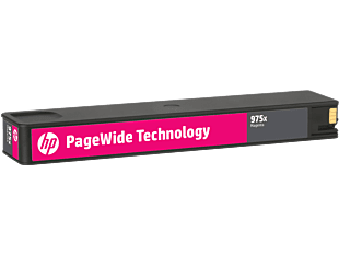 HP 975X High Yield Magenta Original PageWide Cartridge (L0S03AA) - Center facing