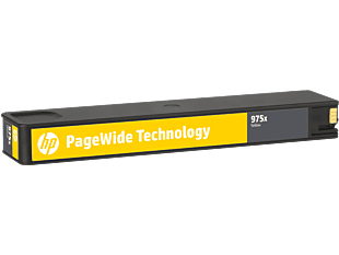 HP 975X High Yield Yellow Original PageWide Cartridge (L0S06AA) - Center facing