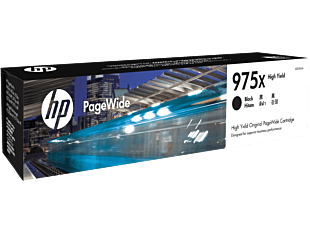 HP 975X High Yield Black Original PageWide Cartridge (L0S09AA) - Center facing