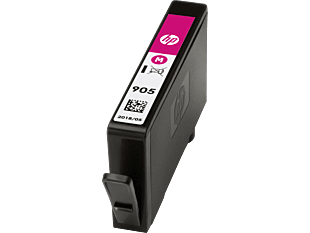 HP 905 Magenta Original Ink Cartridge (T6L93AA) - Left facing
