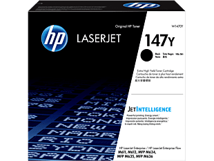 HP 147Y Extra High Yield Black Original LaserJet Toner Cartridge (W1470Y) - Center facing