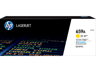 HP 659A Yellow Original LaserJet Toner Cartridge (W2012A) - Center facing