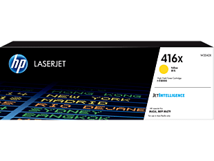 HP 416X High Yield Yellow Original LaserJet Toner Cartridge (~6,000 pages) (W2042X) - Center facing