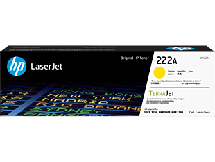 HP 222A Yellow Original LaserJet Toner Cartridge (W2222A)