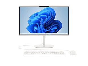 HP OmniStudio All-in-One 23.8 inch Desktop 24-cv0017d PC - 23.8-inch - Cotton white (D92VMPA)