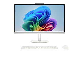 HP OmniStudio All-in-One Desktop 27-cu0008d PC - 27-inch - Cotton white (D71H1PA)