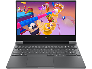 HP Victus 15.6 inch Gaming Laptop 15-fb3075AX, Silver - 15.6" - Mica silver, black chrome logo (BT1Q9PA)