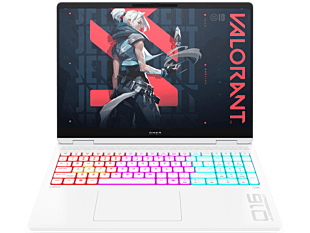 HP OMEN MAX Gaming Laptop 16 inch 16-ak0061AX, White - 16" - Ceramic white, black chrome logo (BT1V7PA)