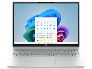 HP OmniBook 3 16 inch Laptop Next Gen AI 16-bv0023AU, Silver - 16" - Glacier silver cover and keyboard frame, canvas gray base (D4QV8PA)