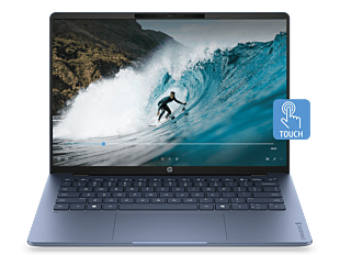 HP OmniBook 5 Laptop Next Gen AI 14-hm0062AU - 14" - Starlit blue aluminum (E0GB7PA) - Center facing
