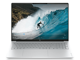 HP OmniBook 5 Laptop Next Gen AI 16-bp0061AU - 16" - Glacier silver aluminum (E0GM2PA) - Center facing