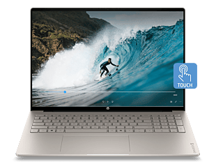 HP OmniBook 5 Laptop 16-bn0025TU - 16" - Sahara silver aluminum (E0GP8PA) - Center facing