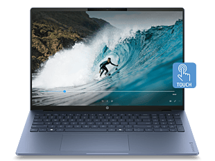 HP OmniBook 5 Laptop 16-bn0021TU - 16" - Starlit blue aluminum (E0GD3PA) - Center facing