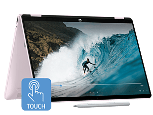 HP OmniBook 5 Flip 2-in-1 Laptop 14 inch 14-fp0094TU, Pink - 14-inch - Powder pink, chrome logo (C54A7PA) - Other