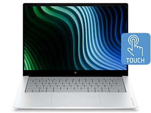 HP OmniBook X Laptop Next Gen AI 14-ka0074TU - 14" - Glacier silver aluminum (DP8F9PA) - Center facing