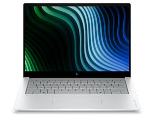 HP OmniBook X Laptop Next Gen AI 14-ka0072TU - 14" - Glacier silver aluminum (DP7X4PA) - Center facing